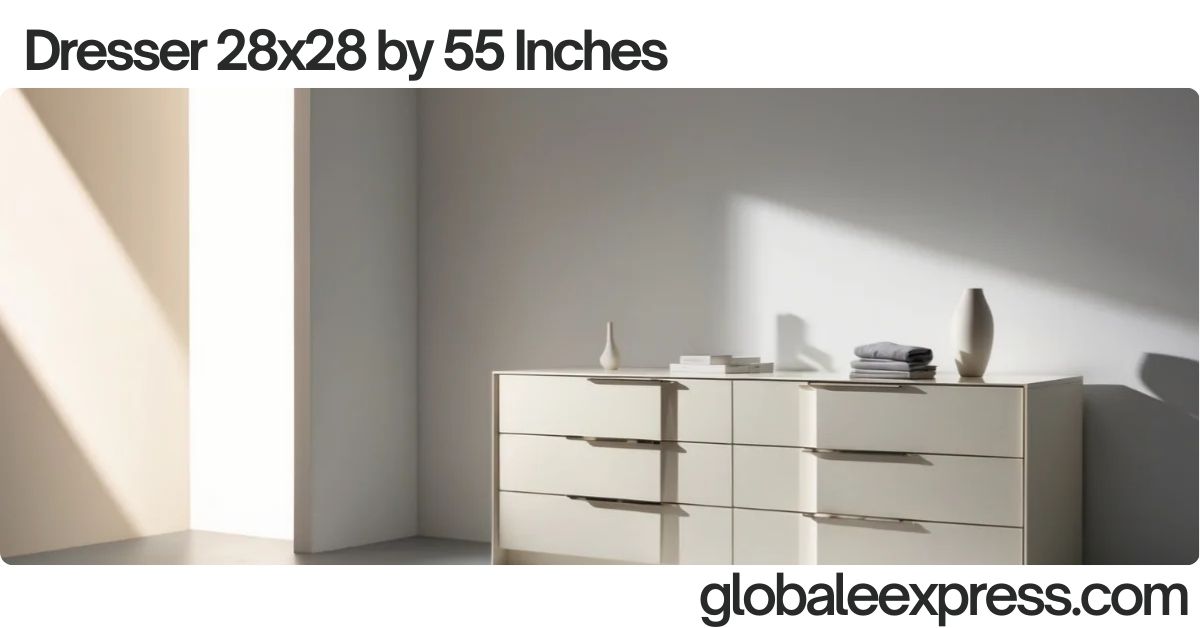 Dresser 28x28 by 55 Inches